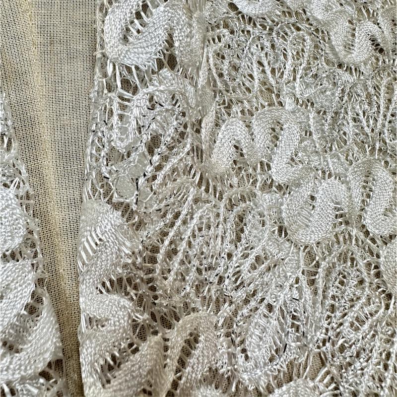 Embroidered Tassel Shawl Large Scarf for Women