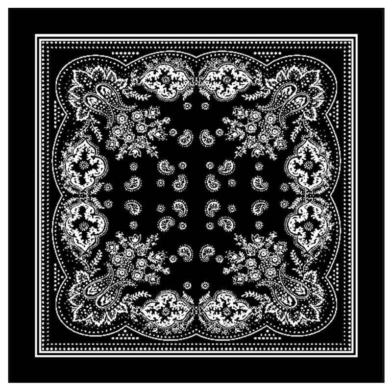 Paisley Print Square Scarf Neckerchief Bandana Silk Head Wrap Hair Accessory