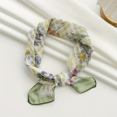 Cartoon Flower Bandana Linen Scarf Headband Handkerchief Polyester Face Covering