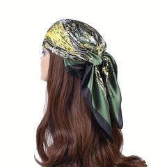 Vintage Paisley Print Bandana Classic Square Scarf Woman Neckerchief