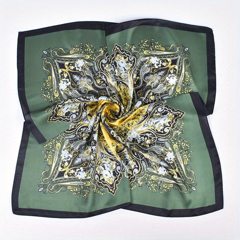 Vintage Paisley Print Bandana Classic Square Scarf Woman Neckerchief