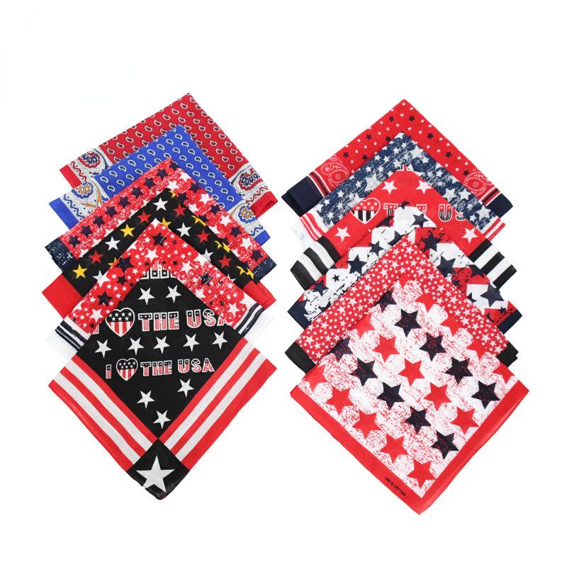 Hip Hop Star Bandana Square Scarf Cotton Neckerchief Unisex