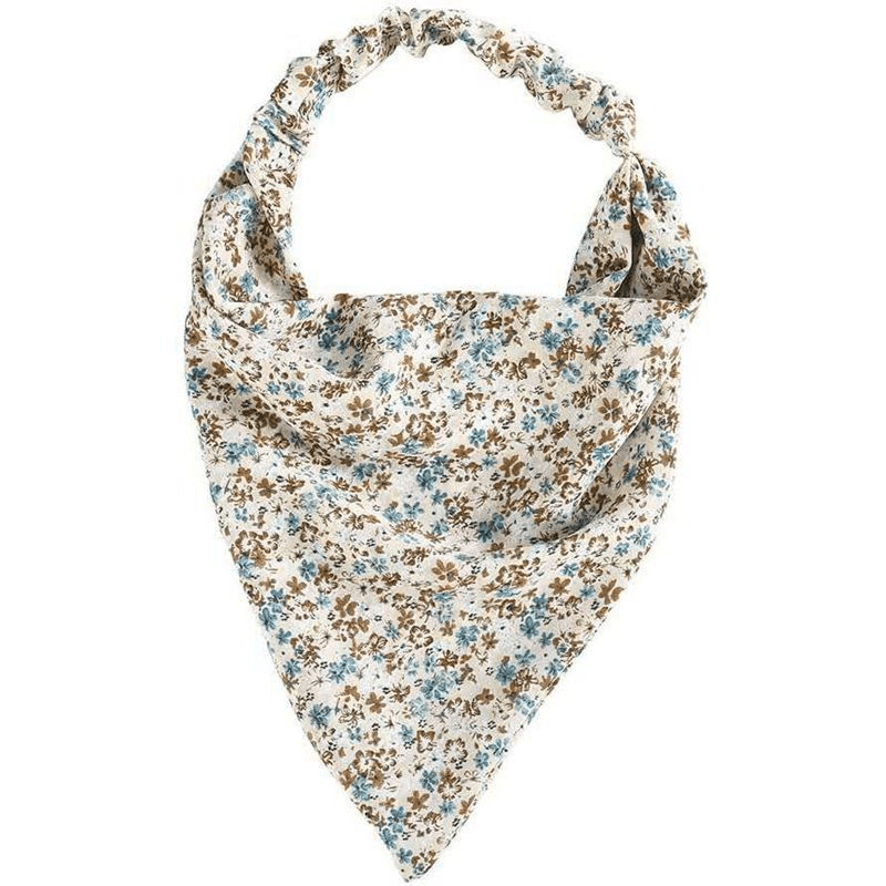 Floral Print Head Scarf Vintage Bandanas Hairband Headwrap Hair Accessories
