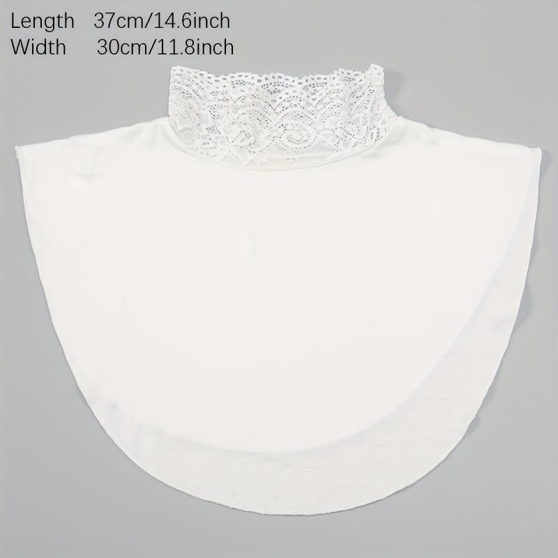 Solid Lace Faux Collar False Collar Detachable Half Shirt Blouse