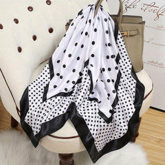Large Square Scarf Silk Bandana Neckerchief Hair Accessories