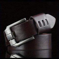 Men's PU Leather Belt Pin Buckle Belt 43 3in