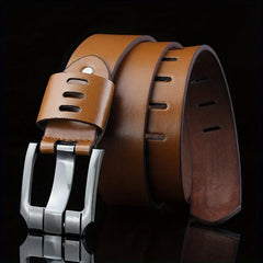 Men's PU Leather Belt Pin Buckle Belt 43 3in