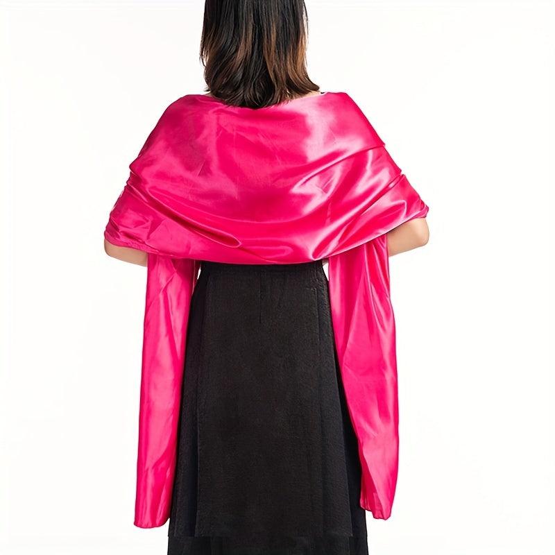 Solid Silk Wrap Scarf Classic Wedding Cover Up