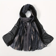 Vintage Gradient Scarf Casual Shawl Breathable Windproof Head Wrap