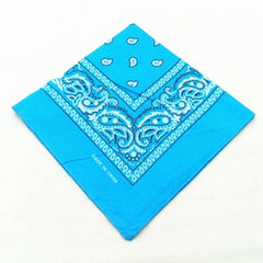 Paisley Print Bandana 55 Casual Square Scarf Handkerchief Hip Hop Cowboy Cowgirl