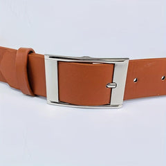 Men's Square Pin Buckle Belt For Denim Pants Jeans Casual Daily