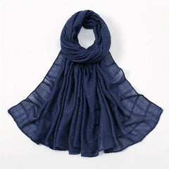 Plaid Scarf Casual Shawl Hijab Women Outdoor Head Wraps Turban