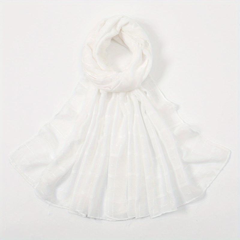 Plaid Scarf Casual Shawl Hijab Women Outdoor Head Wraps Turban