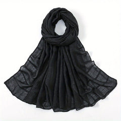 Plaid Scarf Casual Shawl Hijab Women Outdoor Head Wraps Turban