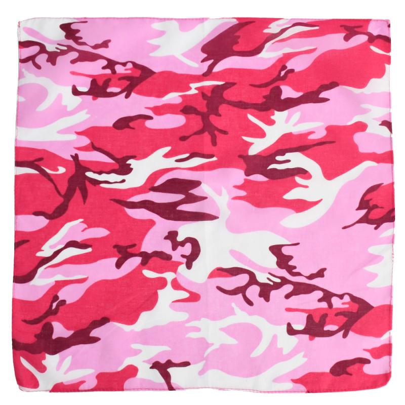 Camouflage Print Bandana Hip Hop Square Scarf Neckerchief Unisex