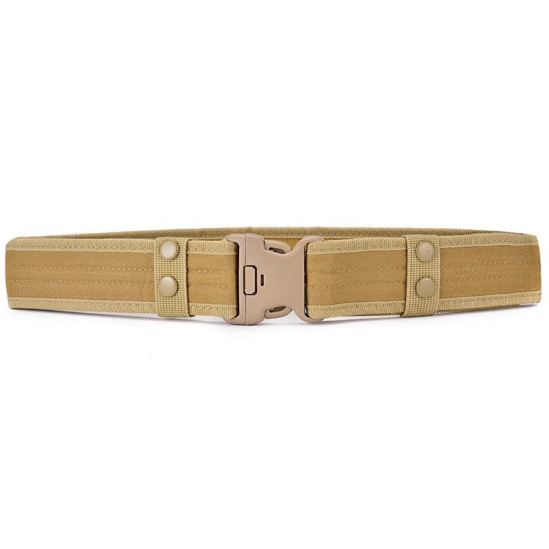 Men's Camouflage Tactical Belt for Outdoor Security and Mountaineering