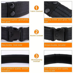 Men's Camouflage Tactical Belt for Outdoor Security and Mountaineering