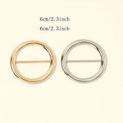 Ring Scarf Buckle Metal Pin Buckle Dress Accessories