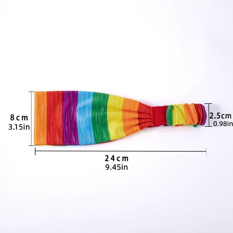 Rainbow Stripes Sports Headband LGBT Pride Love Is Love Sweatband