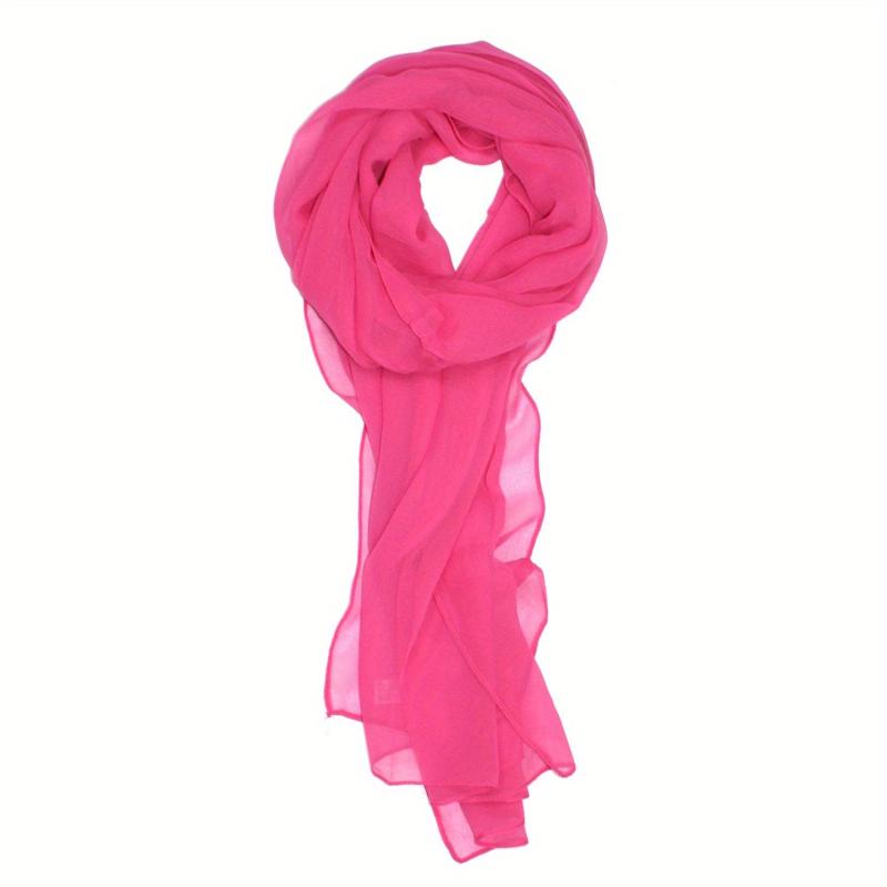 Solid Scarf Shawl Scarf Wrap Casual Polyester Head Wrap For Daily Decoration