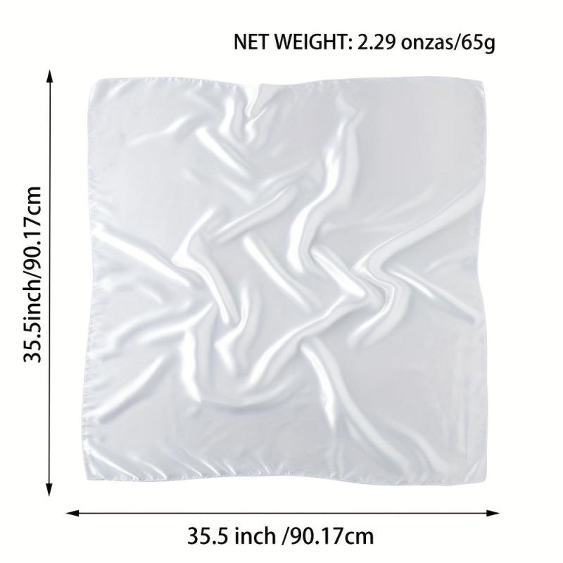 Satin Square Scarf Classic Casual Shawl Women Head Wrap Bandana