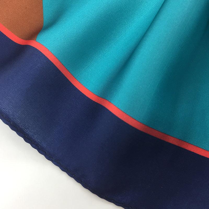 Square Silk Hair Wrapping Scarf Night Sleeping Bandanna