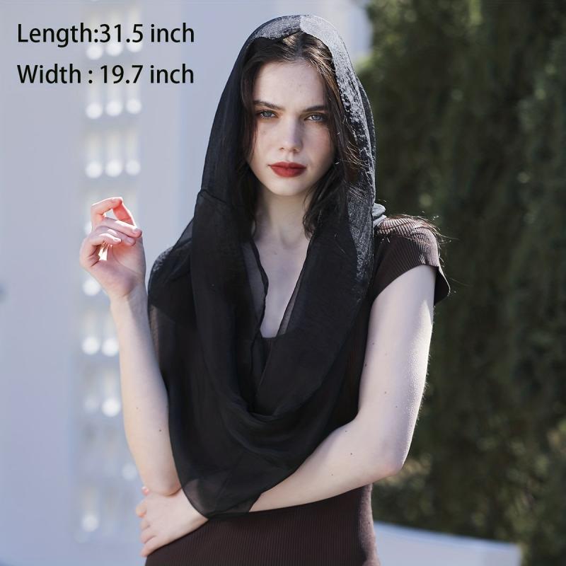 Thin Gauze Scarf Ramadan Headscarf Women Hijab Breathable Sunscreen Bandana