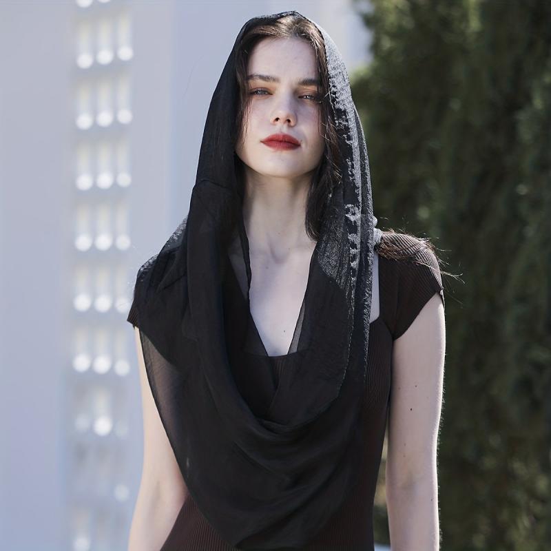 Thin Gauze Scarf Ramadan Headscarf Women Hijab Breathable Sunscreen Bandana