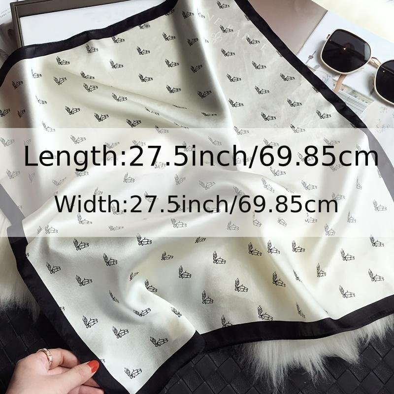 Square Silk Scarf Head Wrap For Women Multifunction Tie Dye Neckerchief