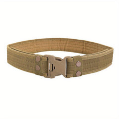 Tactical Belt Outdoor Military Training Belt Plastic Insert Buckle Canvas Belt