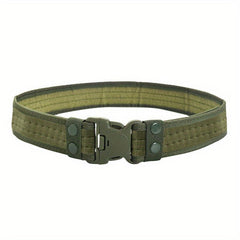 Tactical Belt Outdoor Military Training Belt Plastic Insert Buckle Canvas Belt