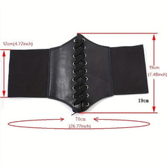 Court Style Wide Girdle Elastic Skinny Elastic Waist Cover Body Shaper