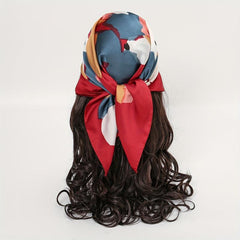 Colorful Tie Dye Bandana Graffiti Print Scarf Neckerchief Head Wrap