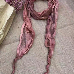 Distressed Tie Dye Neck Tie Scarf Vintage Rhombus Warm Shawl