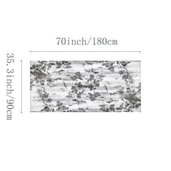 Flower Print Long Scarf Classic Shawl Hijab Women Head Wraps Silk