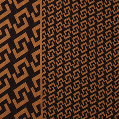Brown Geometric Plaid Print Scarf Women Warm Shawl Windproof Head Wrap Hijab