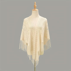 Triangle Lace Tassel Scarf for Women