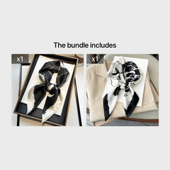 Silk Square Scarf Women Wrap Headkerchief Hijab Beach Stoles Hair Band