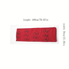 Vintage Plum Blossom Embroidery Tassel Shawl Hijab Scarf