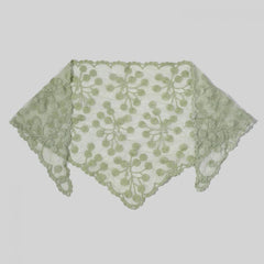 Lace Veil Floral Hollow Out Triangle Scarf Bandana Neckerchief Head Cover