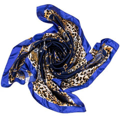 Print Silk Satin Scarf Female Shawls Head Scarf For Ladies