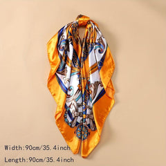 Paisley Print Bandana Square Scarf Large Shawl Women Head Wrap