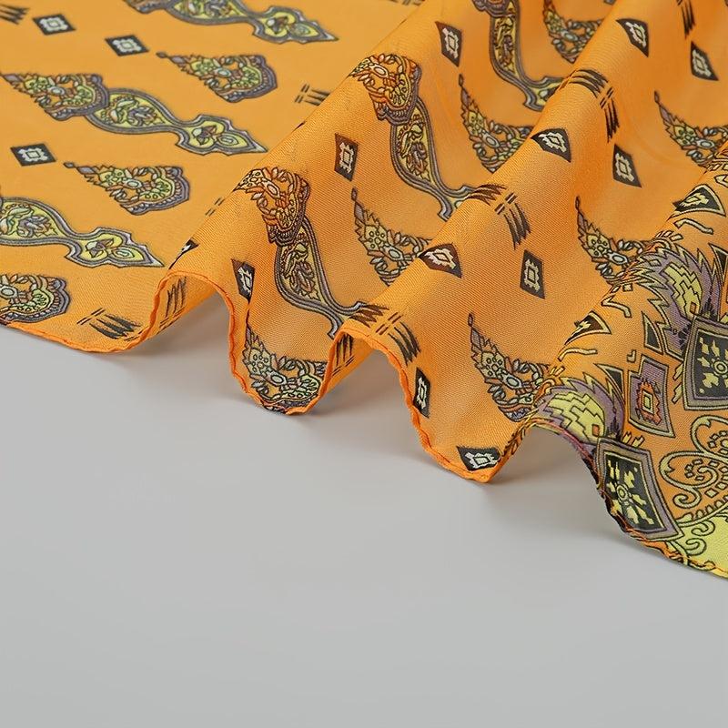 Bohemia Chiffon Scarf Geometric Paisley Print Vintage Shawl