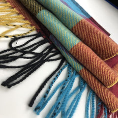 Cashmere Classic Large Square Scarf with Tassel