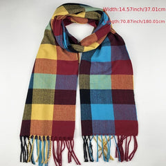 Cashmere Classic Large Square Scarf with Tassel
