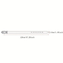 Men's Leather Belt Pin Buckle Waist Strap