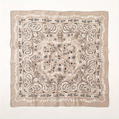 Classic Paisley Print Scarf Silk Square Shawl Sunscreen Head Wrap