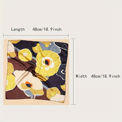 Y2K Style Camouflage Square Scarf Inelastic Bandana
