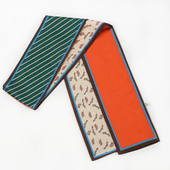 Floral Printed Skinny Scarf Silky Satin Neck Scarf Fashionable Hair Ribbon