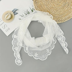 Lace Head Veil Triangle Scarf for Easter Latin Mass